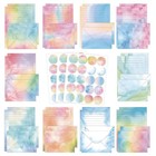 160 Pcs Letter Writing Stationery Set - 50 Lined Papers   Envelopes  Watercolor