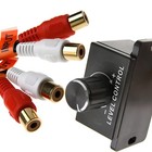 Car Bass Amplifier Remote Level Control Knob Stereo Rca Input   Output Universal