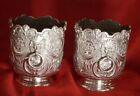 Pair Sterling Silver Cachepot Bowls Charles Stuart Harris   Goldsmiths  1899