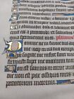 Orig Vellum Leaf  Books Of Hours  16 Initials Gold Manuscript Italian 1480 Ad