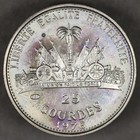 1976 Haiti Silver 25 Gourdes United States Bicentennial