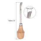 9mm Tip - 5  Length Carbon Steel Curved Half-round Wood Carving Chisels