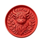 High Land Cow Stepping Stone Mold  Diy Garden Art Patios Pathways Walkways