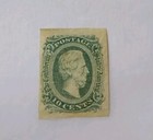 Csa Confederate 1863-64 10 C Green Stamp Jefferson Davis- Mint Original Gum Id8