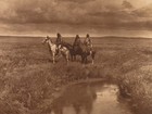 Edward S Curtis - The Three Chiefs - Piegan - Art Print On Paper Or Canvas