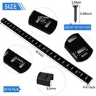 8 Pcs 40 Inch Shelf Pilaster Tracks And 24 Pcs Shelf Clips Adjustable Metal S   