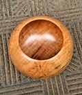 Apple Wood Bowl  Hand Turned  Great Color figure   dovecote Woodworking   806  