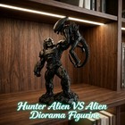 Alien Vs Predator Hunter Alien Sci-fi Battle Statue Collectible Figure 7 87in