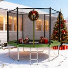 400lbs Trampoline W  Enclosure Net Astm Approved For Kids