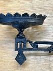 Antique Vintage Cast Iron Victorian Swing Arm Wall Mount Oil Lamp No Bracket Art