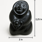 Vintage Inuit Eskimo Soapstone Carving Figurine Hand Carved Black Stone 2 25 In