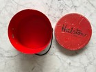 Vintage Halston Round Red Hat Box Abbott Tresses Inc New York
