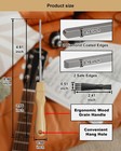 Diamond Coated Guitar Fret End Tool  Double Sided High Carbon Steel Design Fr   