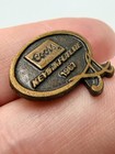 1987 Coors Beer Keys To The Future Lapel Pin Brewing Employee Award Vintage