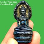 Thai Naga Amulet Black Leklai Mekkasit Buddha Pendant Luck Wealth Protection