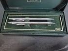Vintage Cross Pen   Mechanical Pencil Set W  Original Box Silver   Chrome 