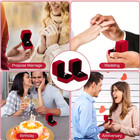 48pcs Velvet Ring Boxes Jewelry Earring Gift Boxes Wedding Proposal Wholesale