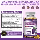Resveratrol Maximum Strength Natural  2  60 Capsules  Anti - Aging Antioxidant Us