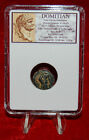 Ancient Roman Empire Coin Of Domitian Tyche War Galley Rare Ascalon Judaea Mint 