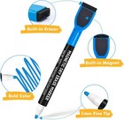 Maxtek Magnetic Whiteboard Markers - 12 Count Colorful Fine Tip Dry Erase Marker