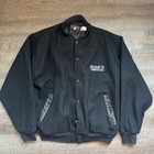 Mobil 1 Racing Vintage Wool Varsity Jacket Xl Regular Black Red Pegasus Logo Usa