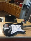 Dale Earnhardt Jr   Nascar Racing Signed Black Electric Guitar Jsa Qq03308