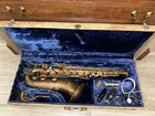 1950 Buescher 400 Top Hat   Cane B11 Tenor Saxophone With Case   Accessories 