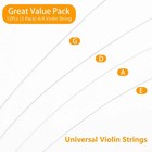 12-pack Universal Violin Strings 4 4 Full Set  Steel Core With Nickel Ball End