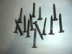Railroad Tie Lot Of Date Nails Antique