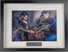 Lionel Messi-cristiano Ronaldo Canvas Hand Signed Framed W coa Free Shipping