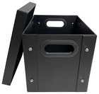 Checkoutstore Black 7  Vinyl Record 45 Rpm Storage Box