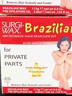 2 Surgi-wax Brazilian Hair Remover Kit For Private Parts 4oz Ea Scuffed Box