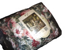 Croscill Rose Arbor Green Slate Pink Floral  1  Throw Pillow 16  X 16