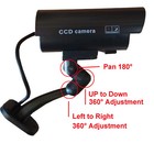 Bullet Dummy Fake Faux Camera Cctv Surveillance Security Ir Led Flashing Light
