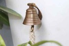 2  Antique Brass Bell Quality Marine Wall Mounted Ship Hanging Bell For Dinner I