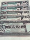 Iraq Iraqi 250 Dinar Saddam Hussein 250 X 10 Uncirculated Notes Rare 