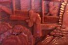 Antique Chinese Red Lacquer Box- Hand Carved-100  Years Old