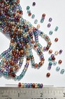 1 2 Kilo Vintage Czech Glass Seed Beads 6 0  e  Lumi Mix Strung 500g Col 19914