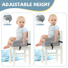 Toddler Booster Seat For Dining Table  Adjustable Height Booster Seat Pad For Ki