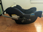 Nuna Pipa Black Infant Baby Car Seat With Infant Insert And Base