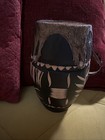        Antique Primitive Tribal African Hand Carved Wooden Drum - 7 75  Tall