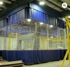 Auto Car Body Painting Booth Curtain Enclosure Industrial Commercial Clear Pvc