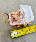 Baby Doll   Carriage Dollhouse Miniature Artisan Debra Hammond Porcelain 1  Bjd