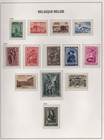 Belgium 1930-1958 Collection Of 97 Mint Complete Sets Lightly Hinged Or Mnh