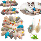 3 Pcs Catnip-filled Faux Fur Mouse Toys For Indoor Cats - Interactive Fun 