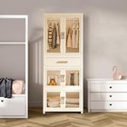 Kids Portable Wardrobe Easy Install Durable Safe Storage Organizer Hangers New