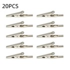 10-pack 51mm Stainless Steel Alligator Clips For Electronic Testing