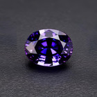 Purple-blue Sapphire Natural 10 Ct Ceylon Oval Loose Certified Gemstone 