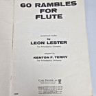 60 Rambles For Flute Leon Lester Carl Fischer Etudes Study Book 1963 Vintage