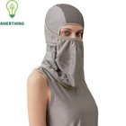 100  Silver Fiber Anti-radiation Hat Emf Rf Wifi 5g Shielding-full Face Mask